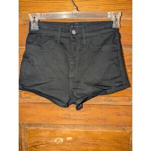 Wild Fable Womens Denim Jean Shorts Size 2/26R Black High Rise Short 28" x 2.5"